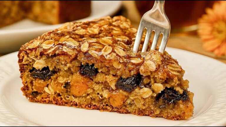 Haferflockenkuchen ohne Mehl, ohne Zucker! Ich habe noch nie etwas Köstlicheres gegessen!