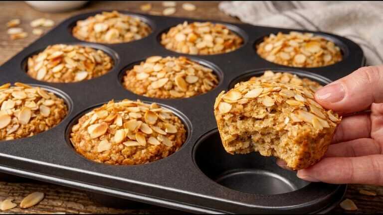 Nie jem cukru! Zdrowe i pyszne muffinki owsiane w 15 minut! Bez mąki!