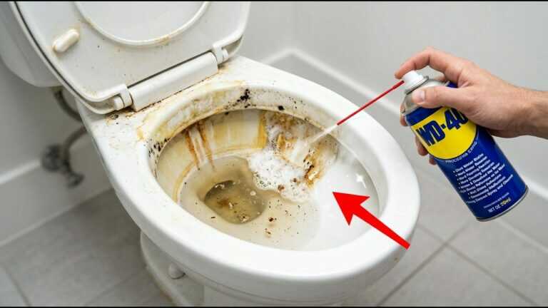 J’ai pulvérisé du WD-40 dans la cuvette de mes toilettes… Les résultats m’ont choqué !