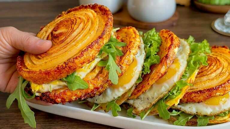 Panino alle cipolle che fa impazzire tutti! Questa ricetta non la conosce nessuno! Economico e semplice