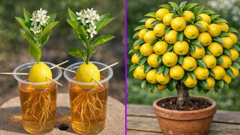 Comment faire pousser un plant de citronnier à partir d’un fruit de citron 🍋 | Expérience dentifrice et Pepsi