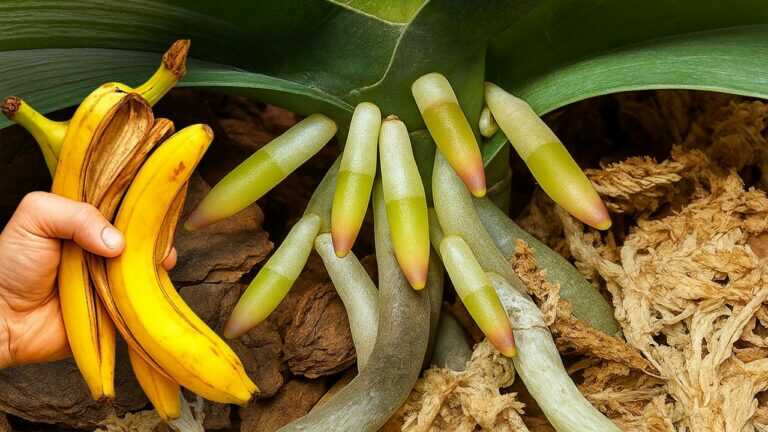 Unbelievable! Banana Peel Makes Orchids Bloom Like Crazy!