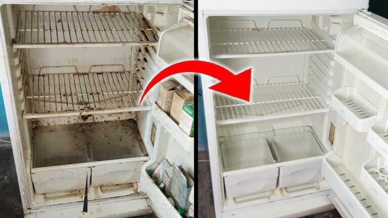Wie man den Kühlschrank vollständig reinigt 💥 STARK VERNACHLÄSSIGTER Kühlschrank wie neu!