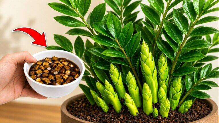 Ongelooflijk! Slechts één eetlepel is genoeg om een verzwakte ZZ-plant weer volop te laten groeien