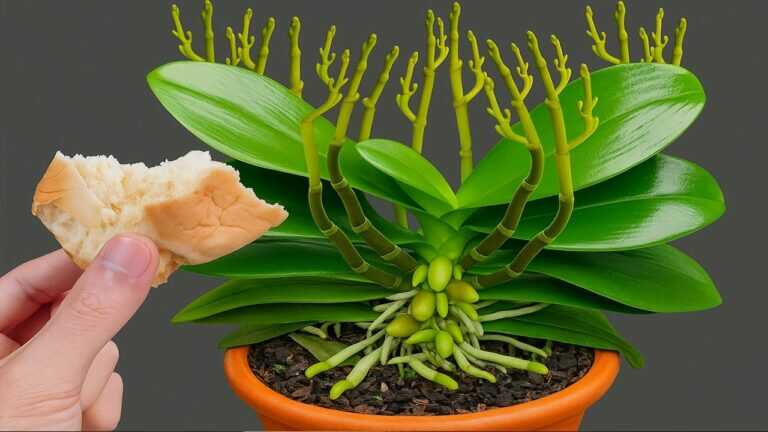 Dejte jednu kostku pod orchidej! Najednou vyroste 100 větví a kvete po celý rok
