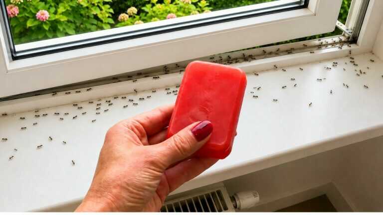Ants will stay outside. Just one thin layer is enough.