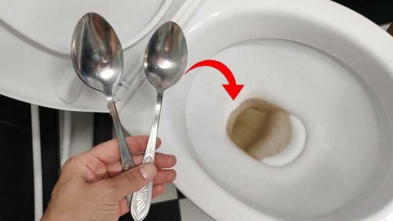 Nehmen Sie 2 Löffel und der Belag in der Toilettenschüssel wird für immer verschwinden 💥