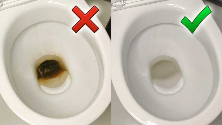 Toilette wie neu! Wie man die Toilette für wenig Geld von Urinstein und Rost reinigt
