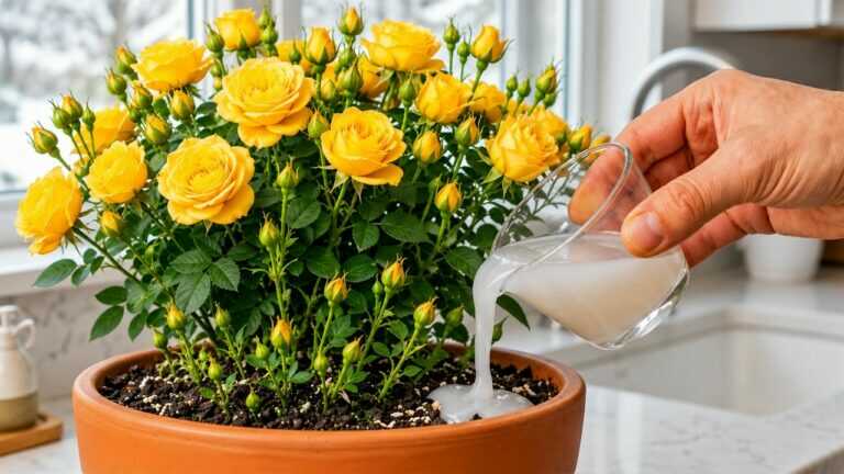 🌹 Esta água de arroz faz as rosas florescerem sem parar!