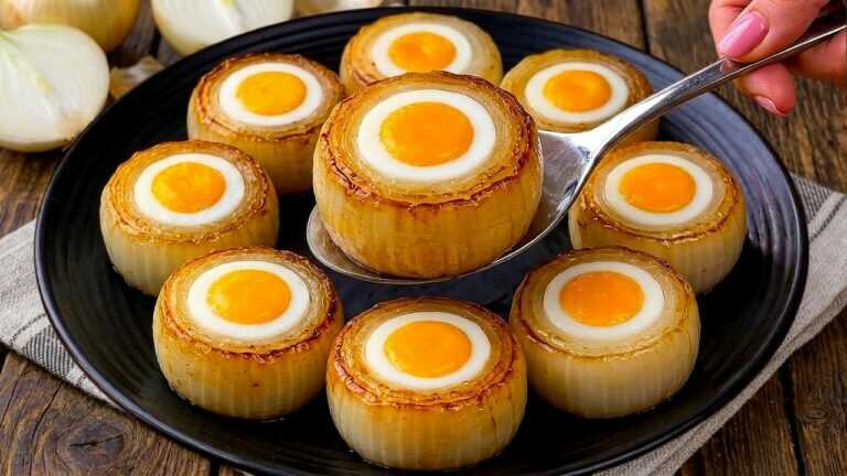 Diese Zwiebel mit Ei ist so lecker, dass ich sie zweimal pro Woche zubereite! Lecker und Günstig