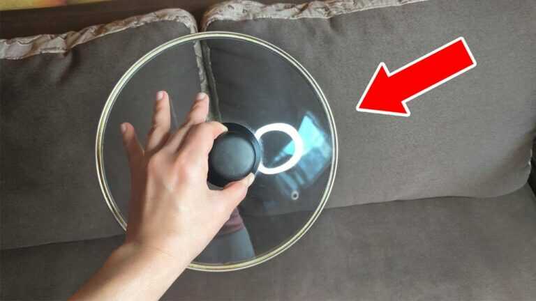 Verwenden Sie den Deckel eines Kochtopfs, um Sofa und Teppich zu reinigen 💥 Geniale Reinigungsmethode!