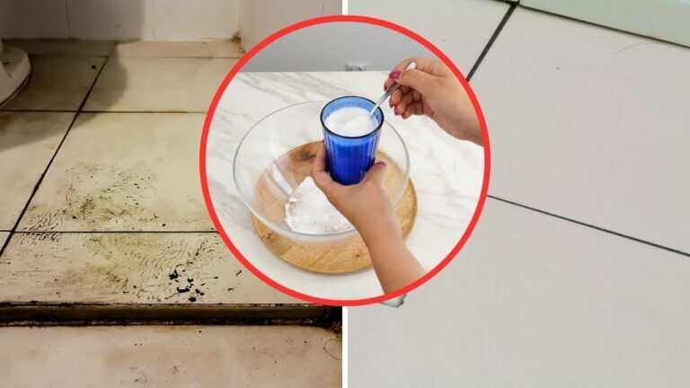 Espolvorea y vierte esta mezcla – el suelo de tu cuarto de baño quedará impecable