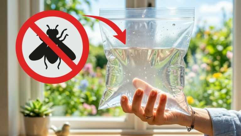 Häng einen Sack auf und schau, was passiert. Die Fliegen verschwinden von selbst