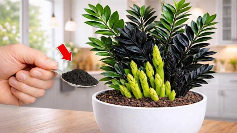 🌸Amazing! Just 1 Spoon Unblocks Any Stuck Zamioculcas! (Grower’s Technique)