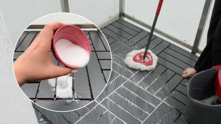 Non comprare prodotti costosi, questo trucco pulirà il balcone per pochi spiccioli