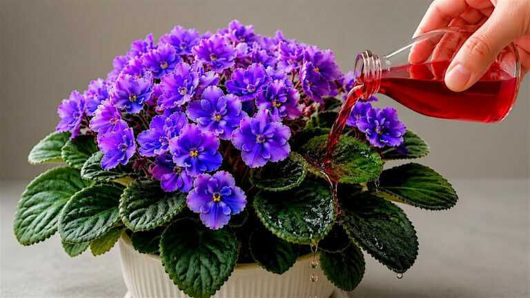 🌸La violetta africana non fiorisce? Dalle solo una tazza! Guarda cosa succede!