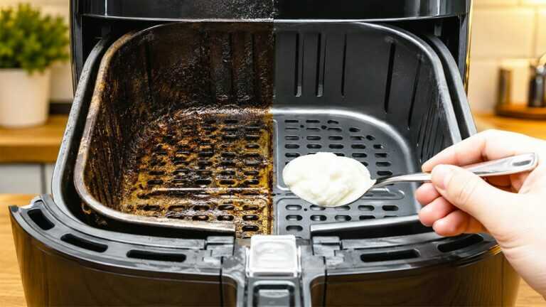 Wie Sie Ihre Heißluftfritteuse reinigen. Entfettet, entfernt Verkrustungen. Machen Sie sie wie neu, SEHEN SIE DAS!