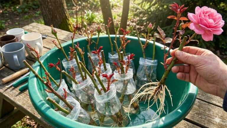 Peu de gens connaissent cette astuce simple pour propager des rosiers 🌹 (rapide et facile)