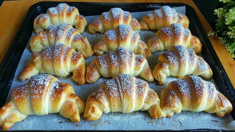 Jeśli masz 1 jajko, mleko i mąkę! przygotuj te CROISSANTY w prosty i super smac