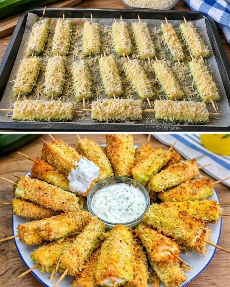 Köstliche Zucchini aus dem Ofen! Schnelles Zucchini-Rezept. Rezept in 10 Minuten.