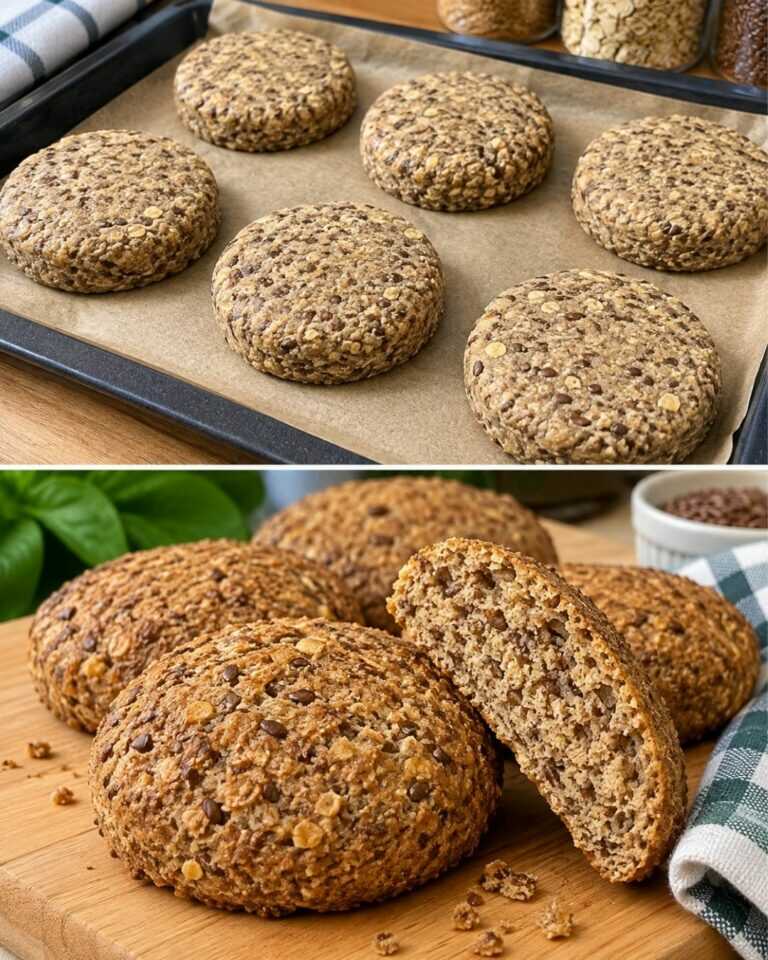 Leinsamenbrot in 2 Minuten! Reichhaltiges und gesundes Frühstück auf deinem Tisch