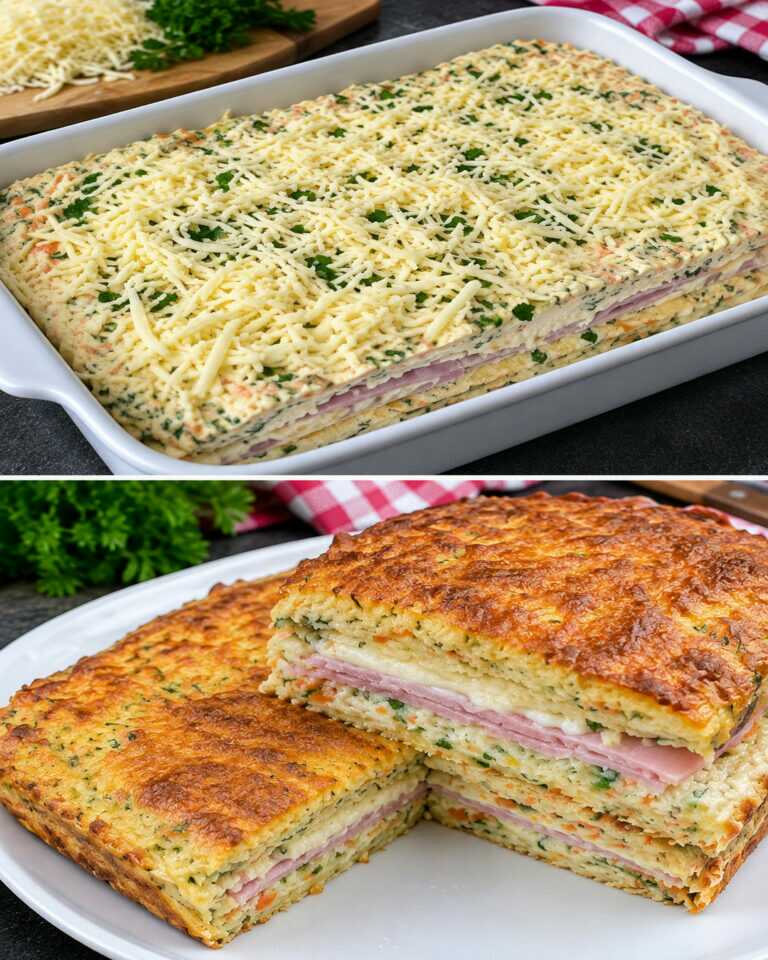 Saftiger Zucchini-Puten-Schinken-Kuchen: gelingsicheres Rezept ✨