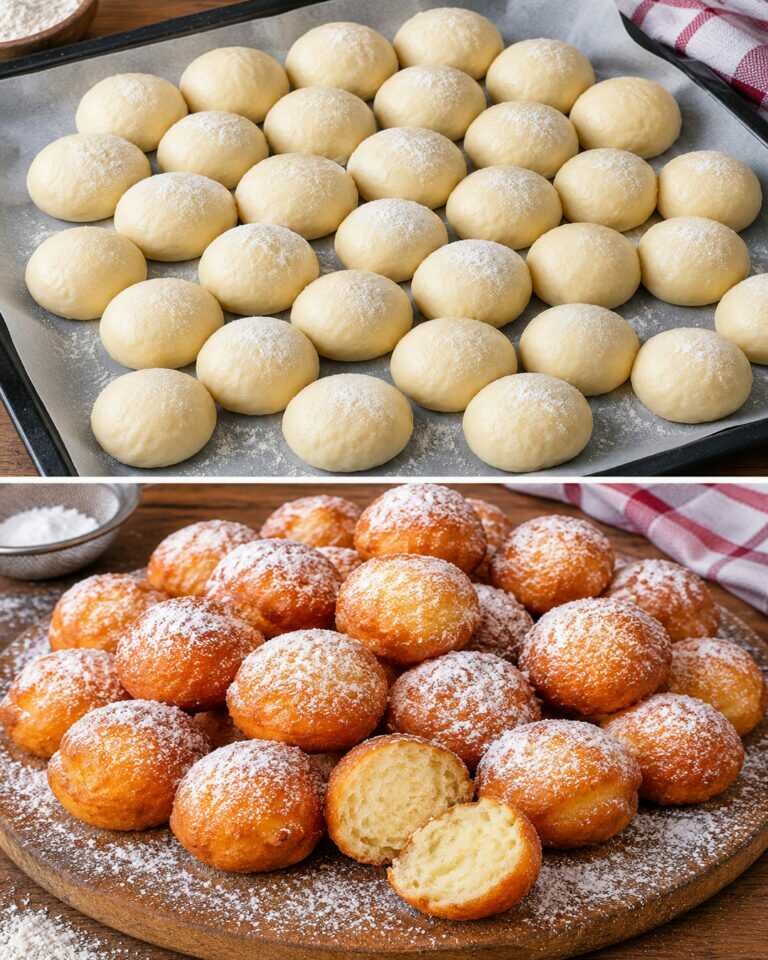 Nur eine halbe Dose gezuckerte Kondensmilch und 5 Minuten! Diese Krapfen sind unwiderstehlich!