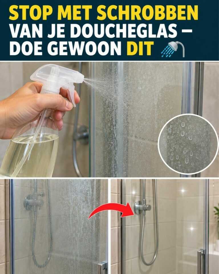 Stop met schrobben van je doucheglas — doe gewoon DIT 🚿