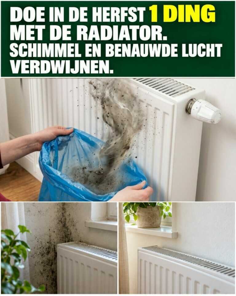 Doe in de herfst 1 ding met de radiator. Schimmel en benauwde lucht verdwijnen