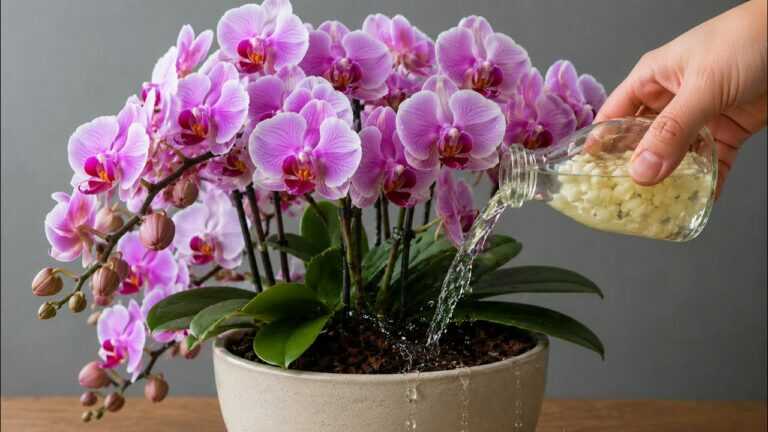 Stačí jediná čajová lžička! Orchidej, která nikdy nekvetla, náhle vykvetla