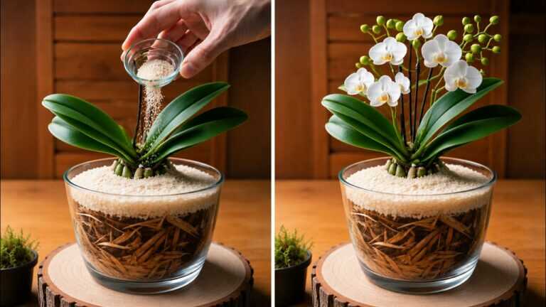 Dejte lžíci vody pod květináč s orchidejí! Potom bude bohatě kvést.