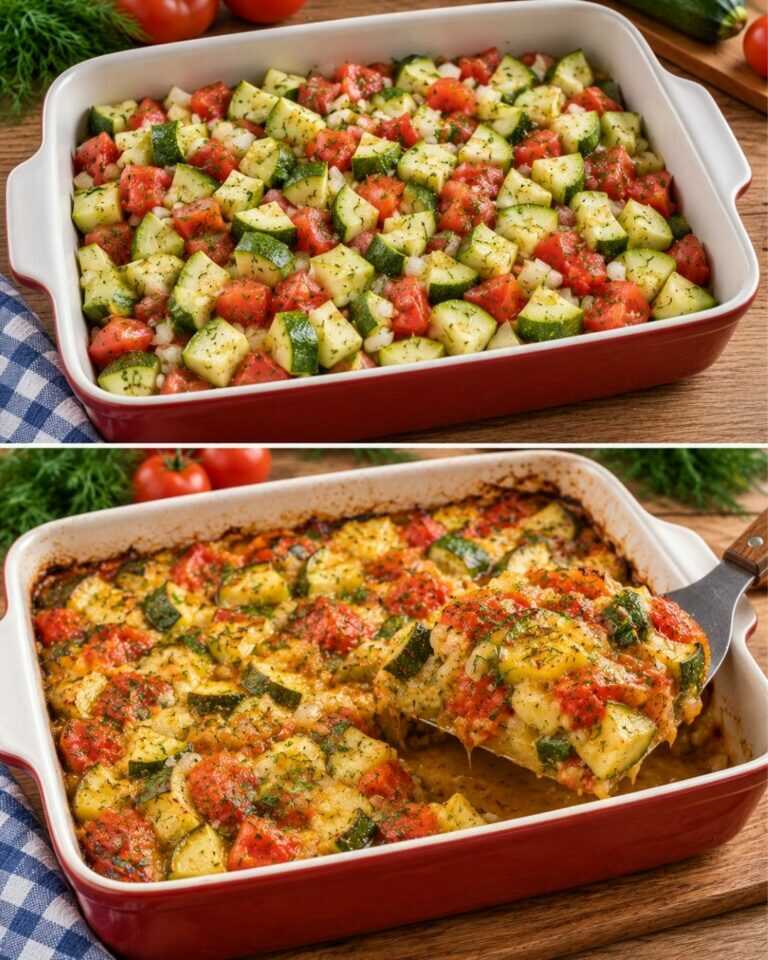2 zucchinis, 2 tomatoes and dinner is ready! Recipe in 10 minutes! Quick zucchini recipe.