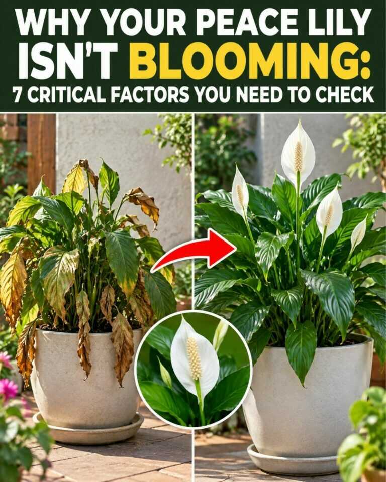 Why Your Peace Lily Isn’t Blooming: 7 Critical Factors You Need to Check