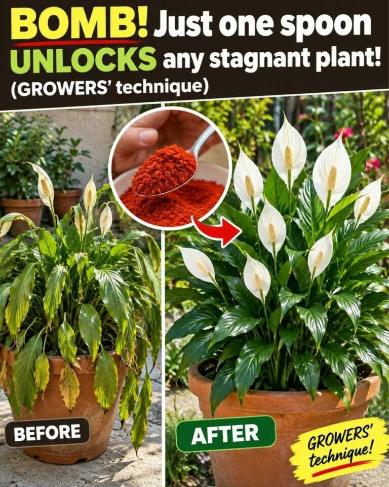 BOMB! Just one spoon UNLOCKS any stagnant plant! (GROWERS’ technique)