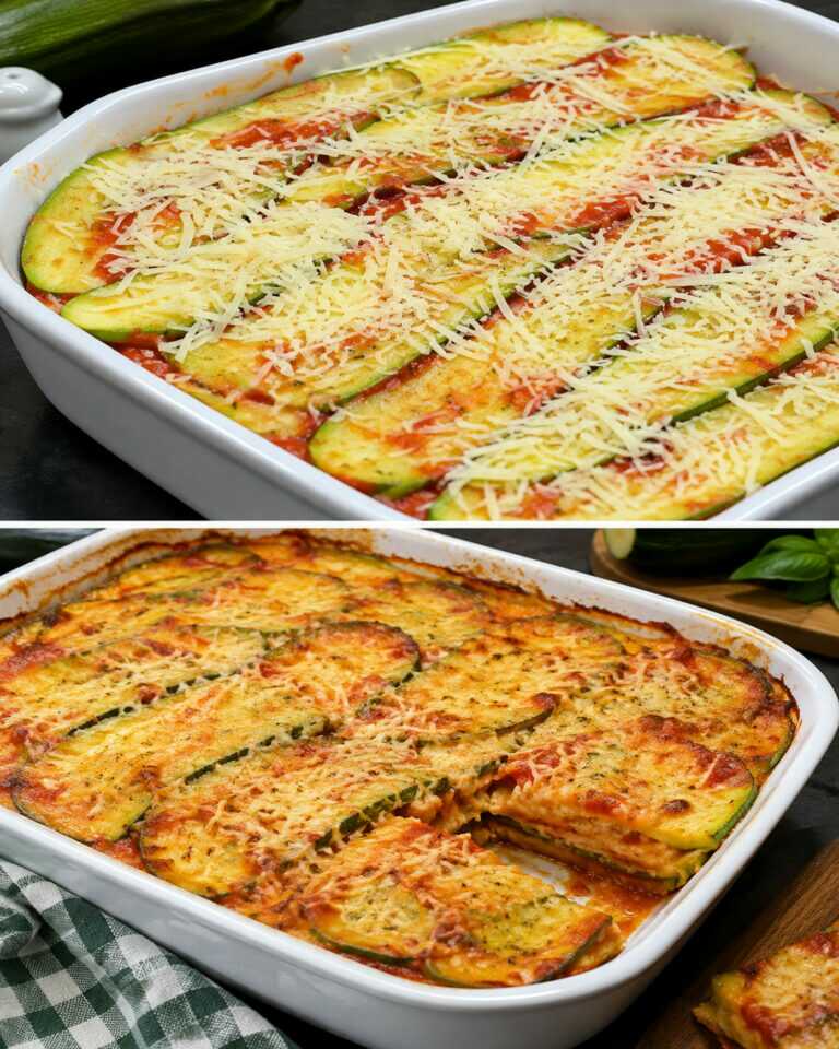 Wszyscy pokochali to łatwe danie z cukinii. 😋 Warzywna lasagne