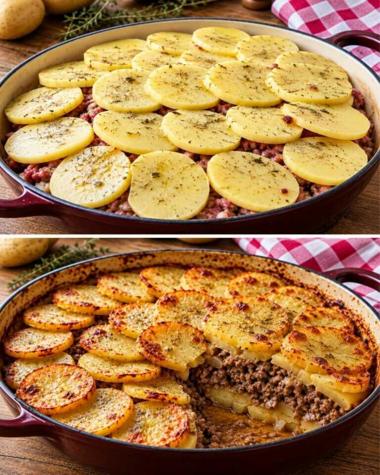 Preparo carne macinata e patate così quasi ogni fine settimana! Facile e delizioso!