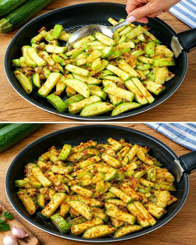 I’ve never had zucchini this delicious! Fresh, quick and easy recipe