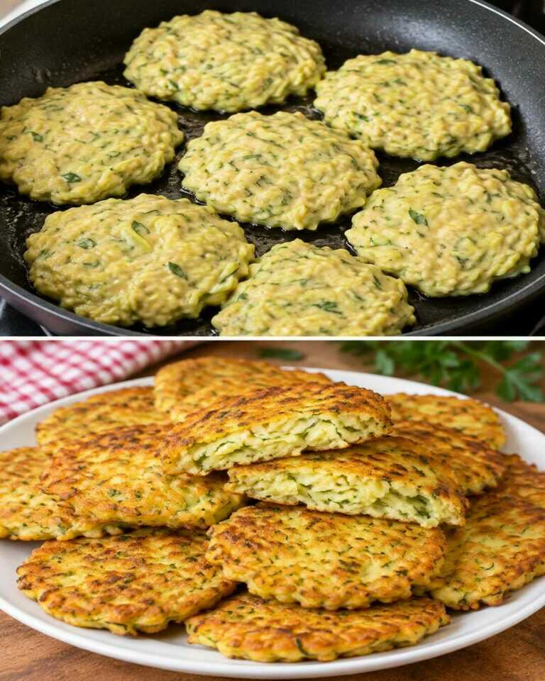 This recipe surprised everyone! Just grate potatoes and zucchini