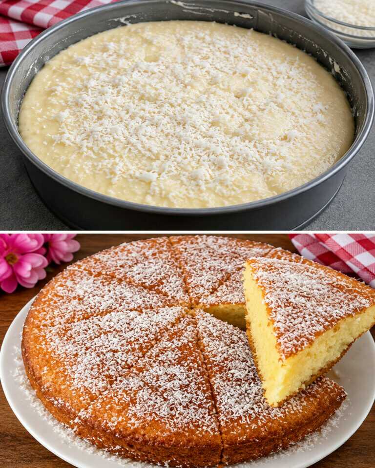 8-spoon cake in exactly 4 minutes! Fluffy yogurt cake! Simple and delicious