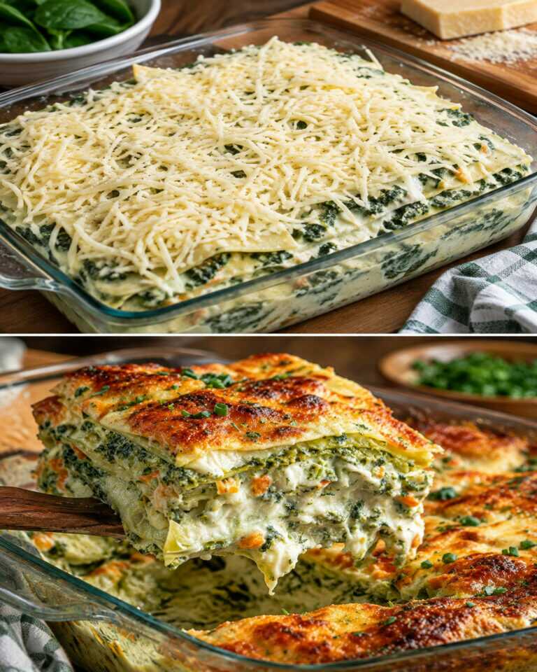 Spring lasagna! The quickest, easiest and most delicious recipe! No béchamel