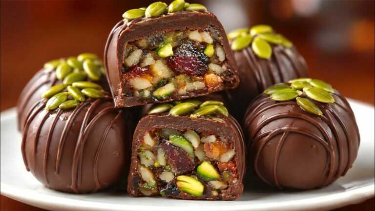 Healthy oat candies with nuts and dried fruit! Melt in your mouth in 15 minutes