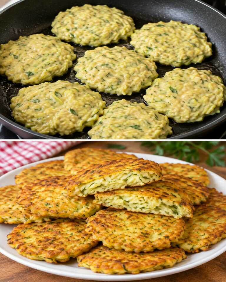 This recipe drove everyone crazy! Just grate potatoes and zucchini! T
