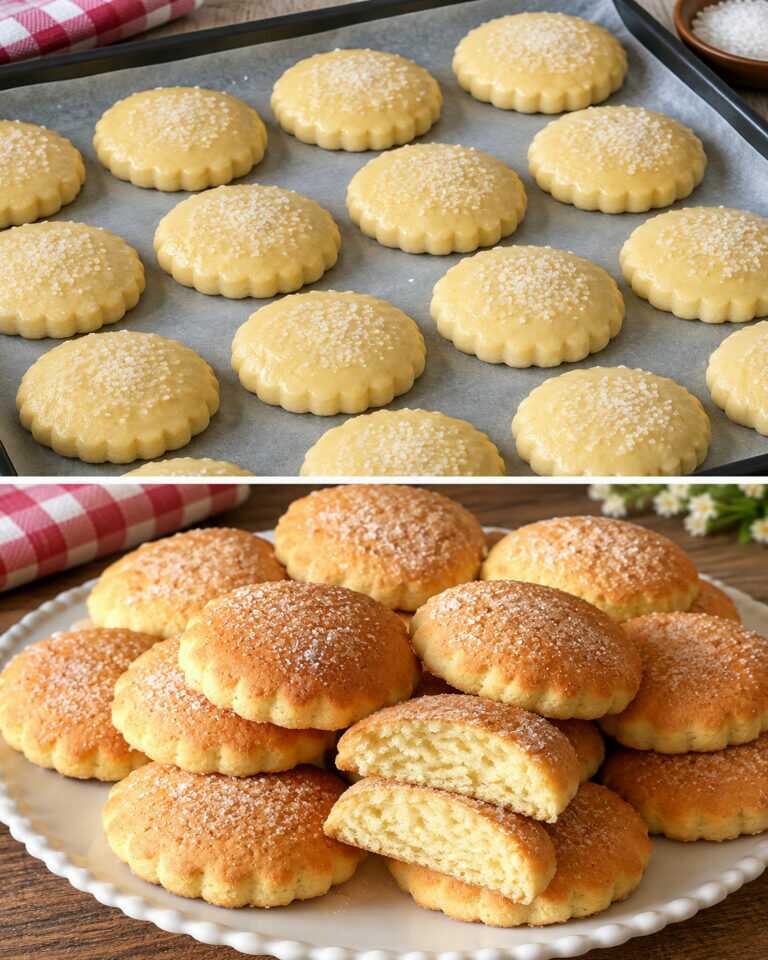 Milk cookies in 10 minutes! Tender and soft! A simple recipe to enjoy with tea.