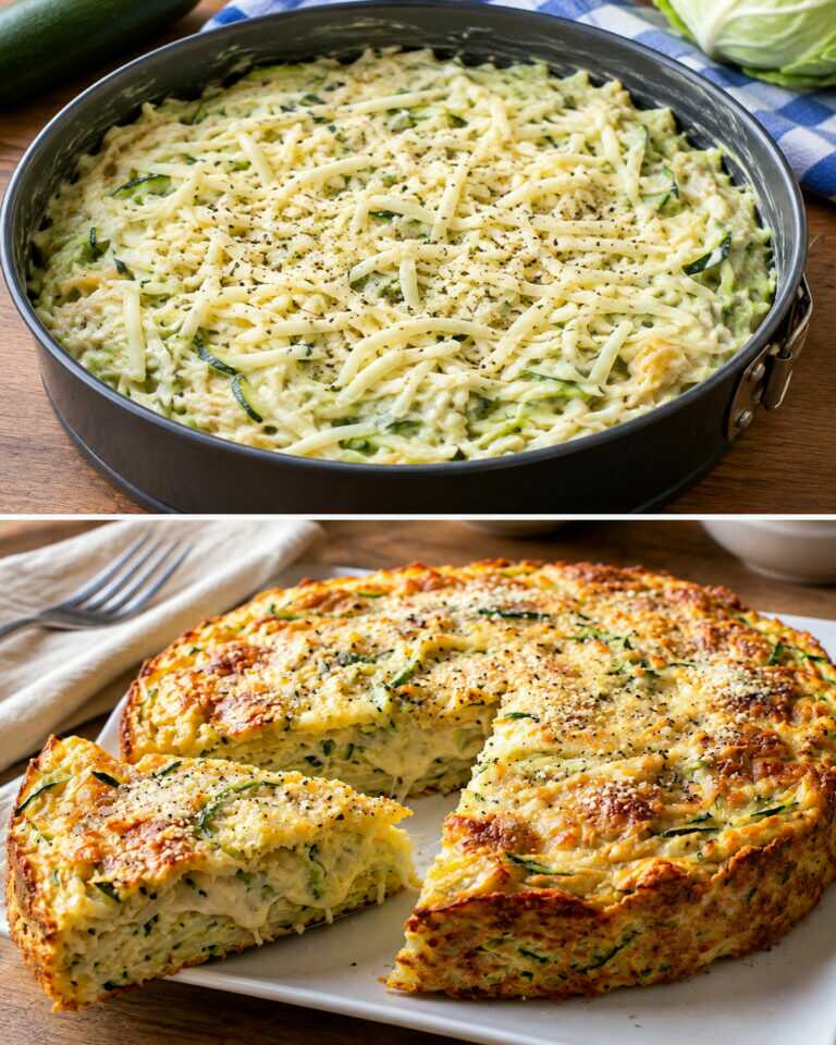 The best potato and zucchini tart in the world! A rustic and stringy recipe