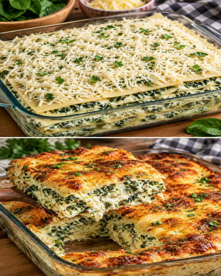 Spring lasagna! The quickest, easiest and most delicious recipe! No béchamel