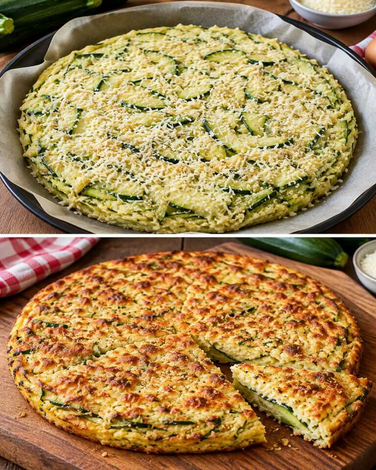 Je n’achète plus de pizza ! Recette saine à base de 1 courgette et flocons d’avoine !