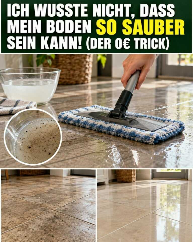 Ich wusste nicht, dass mein Boden SO sauber sein kann! (Der 0€ Trick)