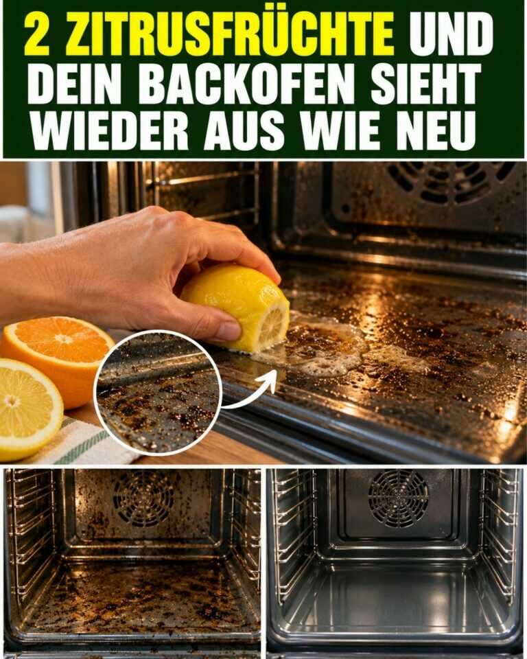 2 Zitrusfrüchte und dein Backofen sieht wieder aus wie neu