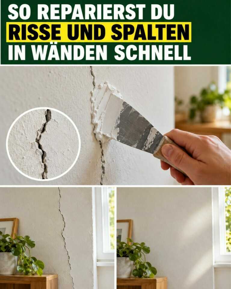 So reparierst du Risse und Spalten in Wänden schnell