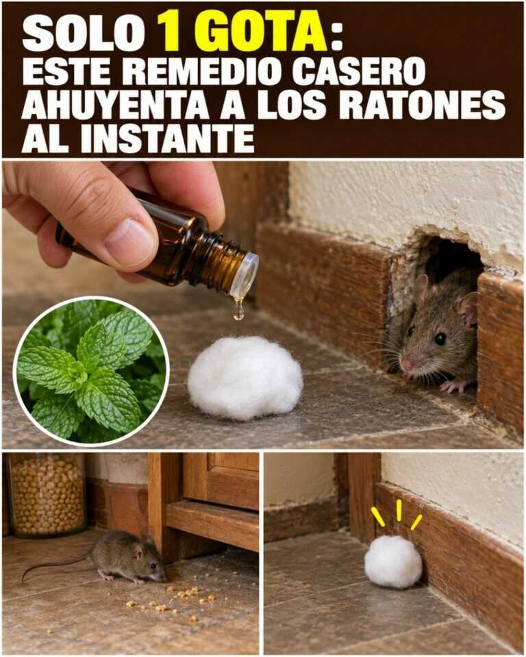 Solo 1 gota: ESTE remedio casero ahuyenta a los ratones al instante